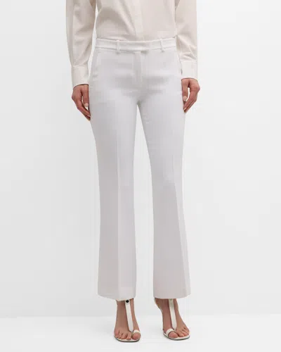Michael Kors Haylee Flare Cropped Trousers In 베이지