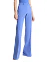 Michael Kors Haylee Flare Crepe Trousers In Azure