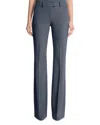 Michael Kors Haylee Stretch Wool Trousers In Gray