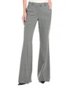 Michael Kors Collection Haylee Wool-blend Flare Pant In Gray