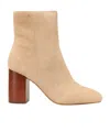 Michael Kors Hazel Elastic Ankle Boots In Nude