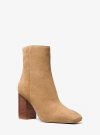 Michael Kors Hazel Suede Boot In Brown