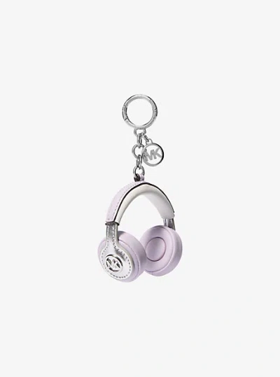 Michael Kors Headphones Bag Charm In Metallic