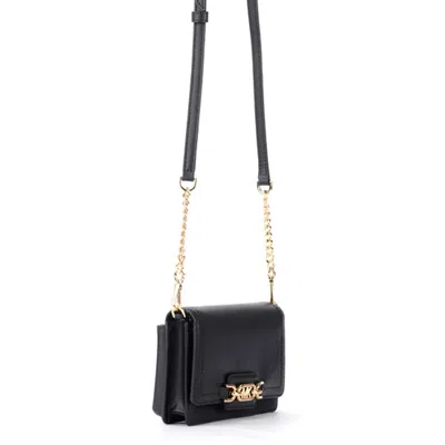 Michael Kors Heather Extra-small Leather Crossbody Bag - Black