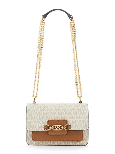 Michael Kors Heather Extra-small Shoulder Bag In Ivory