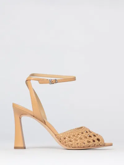Michael Kors Heeled Sandal Woman Color Beige In Multi