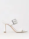Michael Kors Colby Leather Sandals In White