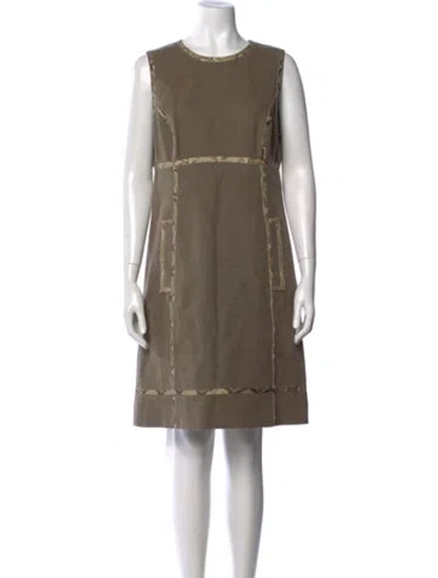 Pre-owned Michael Kors Hemp Knee-length Dress In Neutral