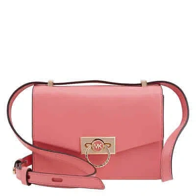 Pre-owned Michael Kors Hendrix Extra-small Leather Crossbody Bag - Rose 32f0g1hc0l-644