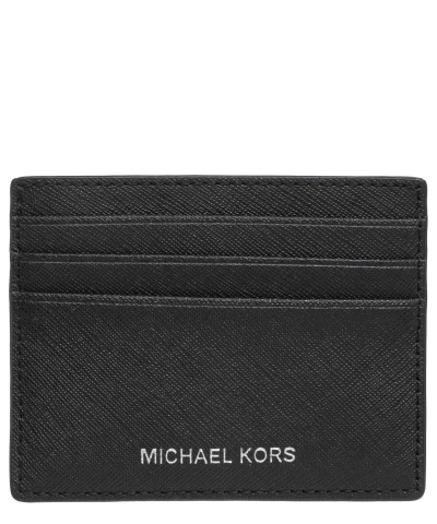 Michael Kors Henry Credit Card Holder In Black