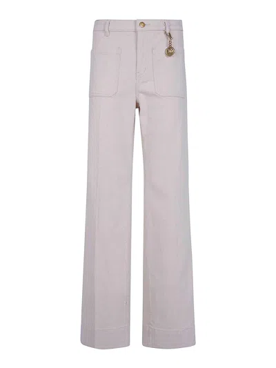 Michael Kors High Rise Bootcut Jeans In Blue