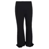 Michael Kors High-rise Flared Trousers In Black Polyester