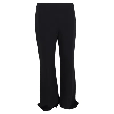 Michael Kors High-rise Flared Trousers In Black Polyester