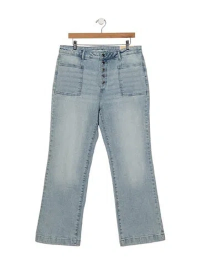 Pre-owned Michael Kors High-rise Flared Jeans W/ Tags In Blue