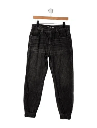 Pre-owned Michael Kors High-rise Skinny Leg Jeans In Black