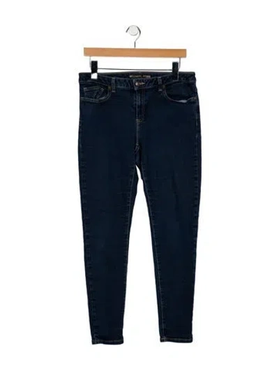 Pre-owned Michael Kors High-rise Skinny Leg Jeans In Blue