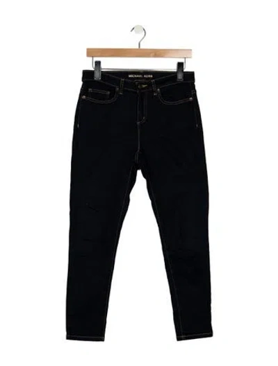 Pre-owned Michael Kors High-rise Skinny Leg Jeans In Blue