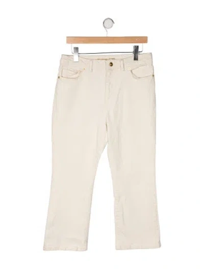 Pre-owned Michael Kors High-rise Straight Leg Jeans In Neutral