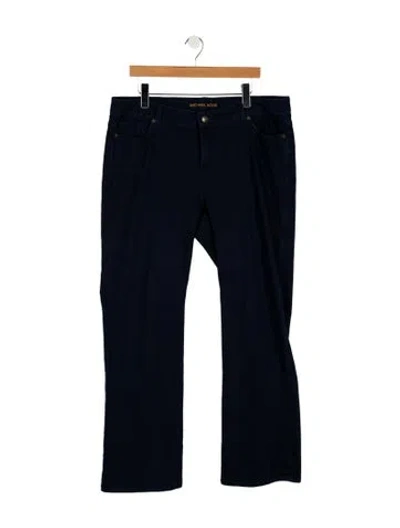 Pre-owned Michael Kors High-rise Wide Leg Jeans In Blue