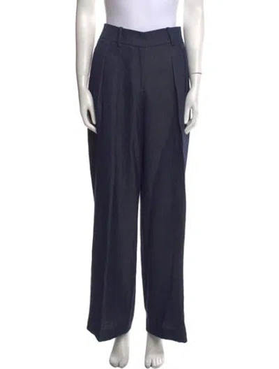 Pre-owned Michael Kors High-rise Wide Leg Jeans In Blue