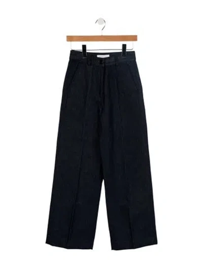 Pre-owned Michael Kors High-rise Wide Leg Jeans In Blue