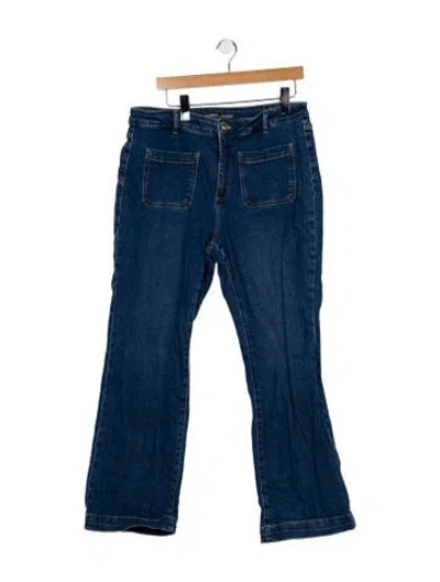 Pre-owned Michael Kors High-rise Wide Leg Jeans In Blue