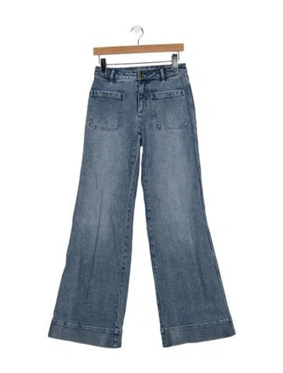 Pre-owned Michael Kors High-rise Wide Leg Jeans In Blue