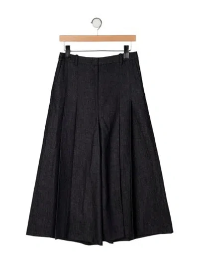 Pre-owned Michael Kors High-rise Wide Leg Jeans In Gray