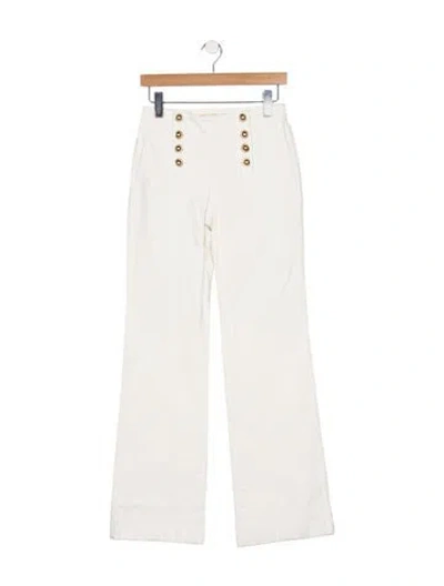 Pre-owned Michael Kors High-rise Wide Leg Jeans In Neutral