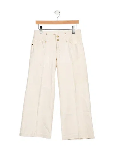 Pre-owned Michael Kors High-rise Wide Leg Jeans In Neutrals