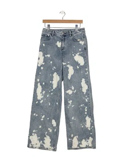 Pre-owned Michael Kors High-rise Wide Leg Jeans W/ Tags In Blue