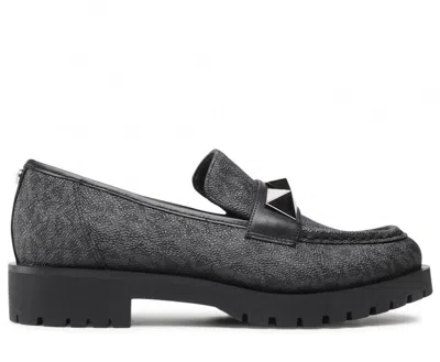 Michael Kors Holland Monogram Loafers In Gray