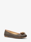 MICHAEL KORS HONEY SIGNATURE LOGO BALLET FLAT