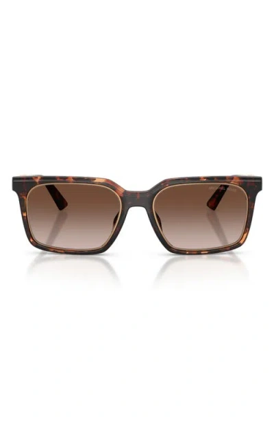 Michael Kors Honolulu 55mm Gradient Square Sunglasses In Brown
