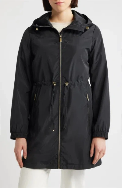 Michael Kors Hooded Anorak Jacket In Black