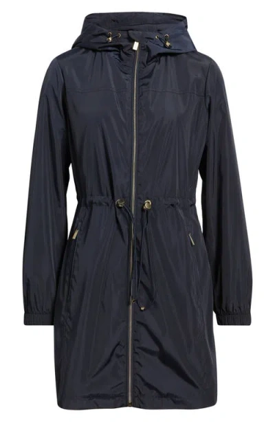 Michael Kors Hooded Anorak Jacket In Blue