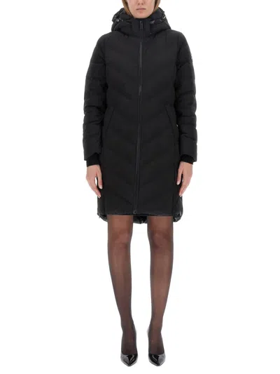 Michael Kors Hooded Parka In Black