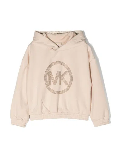 Michael Kors Kids' Hoodie In Beige