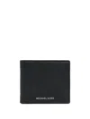 Michael Kors Logo-lettering Wallet In Black