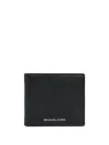 Michael Kors Logo-lettering Wallet In Black