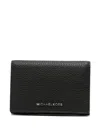 Michael Kors "hudson" Business Card Wallet In Black