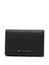 Michael Kors "hudson" Business Card Wallet In Black