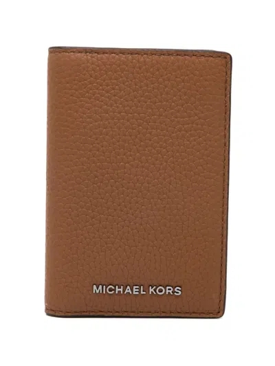 Michael Kors Hudson Card Case In Brown
