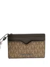 Michael Kors Hudson Cardholder In Brown
