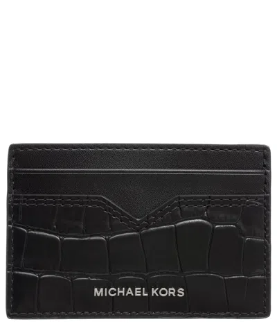 Michael Kors Hudson Credit Card Holder In Black