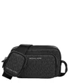 Michael Kors Hudson Logo-print Messenger Bag In Black