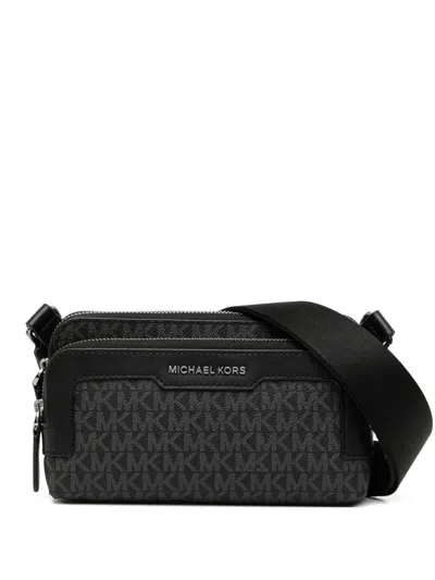 Michael Kors Hudson Logo Messengerbag In Black