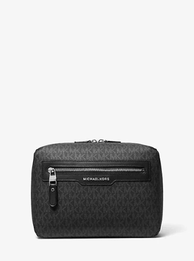 Michael Kors Hudson Logo Travel Kit In Black