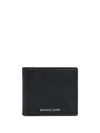 Michael Kors Logo-lettering Wallet In Black