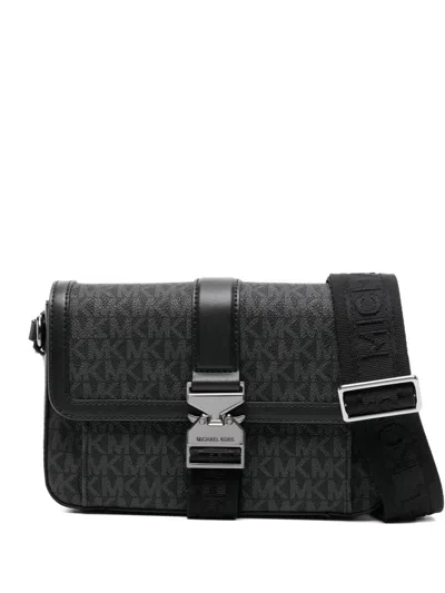 Michael Kors Hudson Messenger Bag In Black